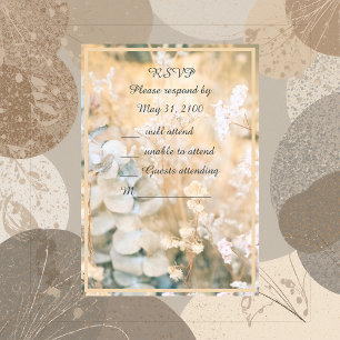 Pastel Wildblume Meadow Wedding rsvp Karte