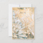 Pastel Wildblume Meadow Wedding rsvp Karte (Rückseite)