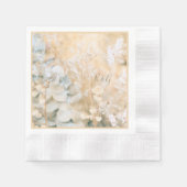 Pastel Wildblume Meadow Wedding Serviette (Vorderseite)
