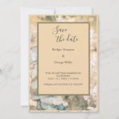 Pastel Wildblume Meadow Wedding sichere das Datum Einladung (Vorderseite)