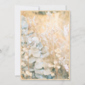 Pastel Wildblume Meadow Wedding sichere das Datum Einladung (Rückseite)
