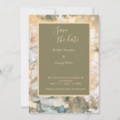 Pastel Wildblume Meadow Wedding sichere das Datum Einladung (Vorderseite)