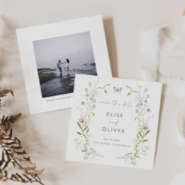 Pastel-Wildblume Save The Date