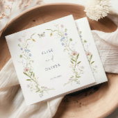 Pastel-Wildblume Serviette