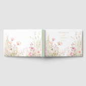Pastel Wildblume Wedding Gästebuch (Voll)