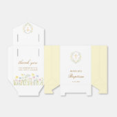 Pastel Wildblumen Taufe Zelt Geschenkschachtel (Ungefaltet)