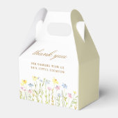 Pastel Wildblumen Taufen Gable Geschenkschachtel (Rückseite)