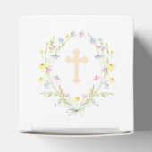 Pastel Wildblumen Taufwürfel Geschenkschachtel (Oben)