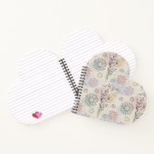 Pastel Wildflower Collage – Chic Floral Geometric  Notizblock (Innenseite)