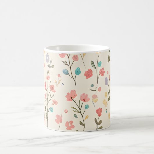 Pastel Wildflower Meadow Kaffeetasse (Mittel)