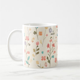 Pastel Wildflower Meadow Kaffeetasse