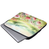 Pastel Wildflower Meadow Landscape Laptopschutzhülle (Vorne Knopf)