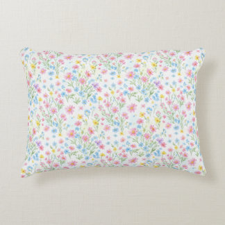 Pastel Wildflower Meadow Pattern Dekokissen