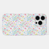 Pastel Wildflower Meadow Pattern iPhone Hülle (Rückseite (Horizontal))