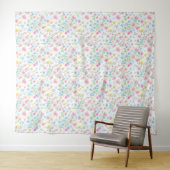 Pastel Wildflower Meadow Pattern Wandteppich (Beispiel (Horizontal))