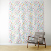 Pastel Wildflower Meadow Pattern Wandteppich (Beispiel)