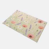Pastel Wildflower Meadow Soft Bloom Fußmatte (Schrägansicht)