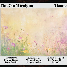 Pastel Wildflower Spring Meadow DZ5L Decoupage  Seidenpapier