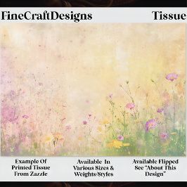 Pastel Wildflower Spring Meadow DZ5R Decoupage  Seidenpapier