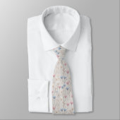 Pastel Wildflower Watercolor Pattern Krawatte (Gebunden)