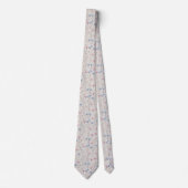 Pastel Wildflower Watercolor Pattern Krawatte (Vorderseite)
