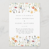 Pastel Wildflower Wedding Program Programm (Vorderseite)