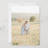 Pastel Wildflower Wedding Save The Date (Rückseite)