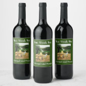 Pastel Wine Art Custom Bottle Labels Weinetikett (Flaschen)