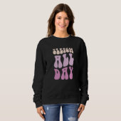 Pastel Winter Christmas Sleigh All Day 4 Sweatshirt (Vorne ganz)