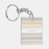 Pastel Winter Color Palette Calligrafie-Skript Schlüsselanhänger (Vorderseite links)