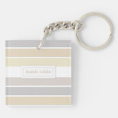 Pastel Winter Color Palette Calligrafie-Skript Schlüsselanhänger (Rückseite)