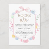 Pastel Winter Wonderland Baby Showbook for Baby Begleitkarte (Vorderseite)