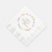 Pastel Winter Wonderland Babydusche Serviette (Ecke)