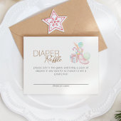 Pastel Winter Wonderland Babydusche Windelwanne Begleitkarte