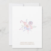 Pastel Winter Wonderland Merry Little Baby Dusche Einladung (Rückseite)