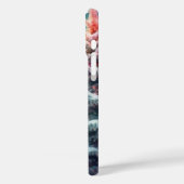 Pastel Winter Wonderland mit schneebedeckten Bäume Case-Mate iPhone Hülle (Rückseite / Links)