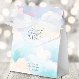 Pastel Wir sind auf Cloud Nine Baby Shower Geschenkschachtel