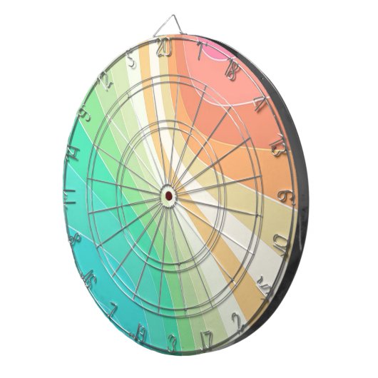 Pastel Wirbel Dartscheibe (Vorderseite rechts)
