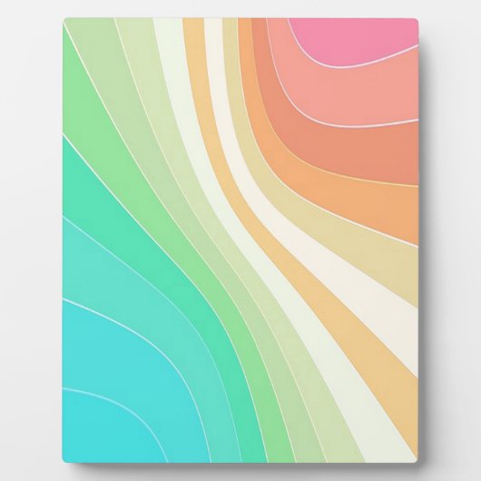 Pastel Wirbel Fotoplatte (Vorderseite)