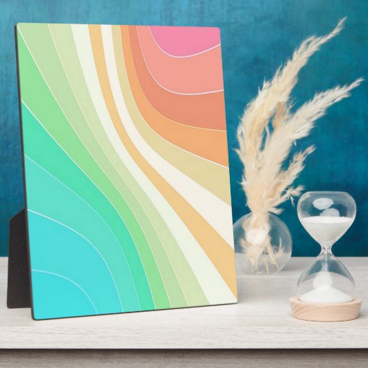 Pastel Wirbel Fotoplatte (Seite)