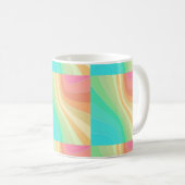 Pastel Wirbel Kaffeetasse (VorderseiteRechts)