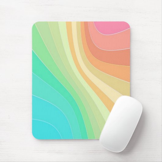 Pastel Wirbel Mousepad (Mit Mouse)