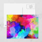 Pastel Wirbel Postkarte (Vorne/Hinten)