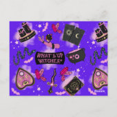Pastel Witch Grußkarte - Kawaii Witchcore Postkarte (Rückseite)