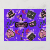 Pastel Witch Grußkarte - Kawaii Witchcore Postkarte (Vorderseite)