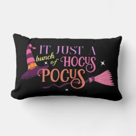 Pastel Witch Hocus Pocus Halloween-Hut-Broomstick Lendenkissen