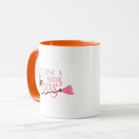 Pastel Witch Hocus Pocus Halloween-Hut-Broomstick Tasse (Vorderseite Links)