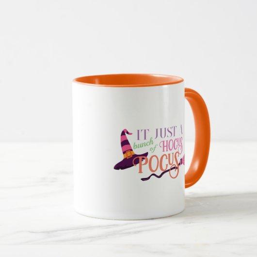 Pastel Witch Hocus Pocus Halloween-Hut-Broomstick Tasse (VorderseiteRechts)