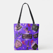 Pastel Witch Tote Bag - Kawaii Witchcore Halloween Tasche (Rückseite)