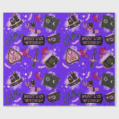 Pastel Witch Wrapping Paper - Kawaii Magical Gift Geschenkpapier (Flach)